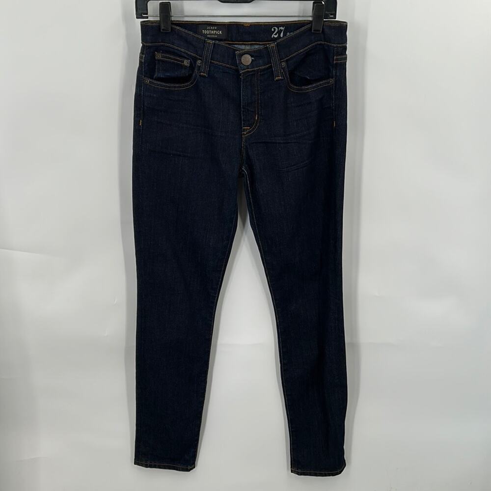 J. Crew Toothpick Women's Dark Wash Ankle Jeans Size 27